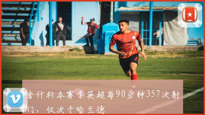 舍什科本赛季英超每90分钟357次射门，仅次于哈兰德